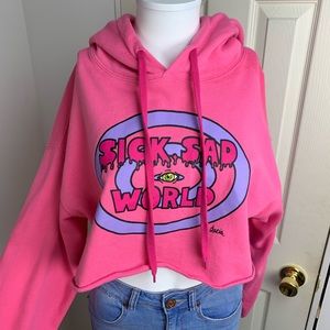 MTV cropped hoodie